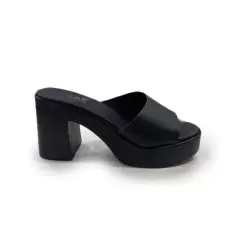 Γυναικεία Mules BOKASHOES J&C ΜΑΥΡΟ 10010220