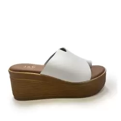 Γυναικείες Πλατφόρμες BOKASHOES J&C ΑΣΠΡΟ 1001520