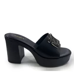Γυναικεία Mules ADAMS ΜΑΥΡΟ 18292401829