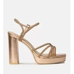 Γυναικεία Πέδιλα BOKASHOES LADY ΡΟΖ/ΧΡΥΣΟ 2421-2