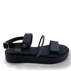 Γυναικεία Πέδιλα BOKASHOES J&C ΜΑΥΡΟ 100 11307