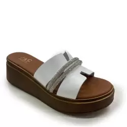 Γυναικείες Πλατφόρμες BOKASHOES J&C ΑΣΠΡΟ 100 11400