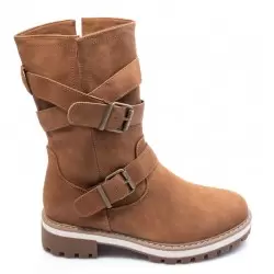 Γυναικεία Μποτάκια BOKASHOES Κάμελ 003Ι205