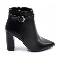 Γυναικεία Μποτάκια BOKASHOES Μαύρα 008Η207
