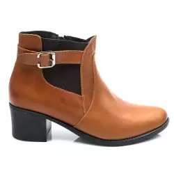 Γυναικεία Μποτάκια BOKASHOES Κάμελ 014Η201