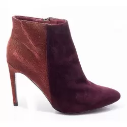 Γυναικεία Μποτάκια BOKASHOES Μπορντώ 017Α210