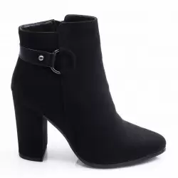 Γυναικεία Μποτάκια BOKASHOES Μαύρα 024Λ221